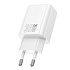 Адаптер Сетевой Hoco N63 Gentle PD+QC3.0 USB/Type-C 30W (white)