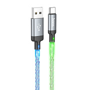 Кабель USB - Type-C Hoco U112 15W 100см 3A  (gray)