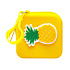 Универсальный чехол-кошелек - силиконовый детский (ананас) (yellow) (236671)