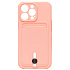 Чехол-накладка - SC304 с картхолдером для "Apple iPhone 13 Pro" (light pink)