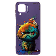 Чехол-накладка - SC335 для "Samsung Galaxy A12"  (кот) (violet) (227129)