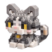 Конструктор - "Pet series" кошка (3) (gray/white)