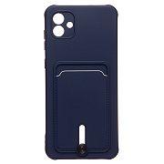 Чехол-накладка - SC304 с картхолдером для "Samsung SM-A045 Galaxy A04" (dark blue)