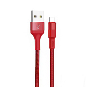 Кабель USB - Type-C Hoco X26 Xpress 10W 100см 2A  (red)