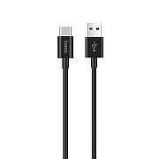 Кабель USB - Type-C Hoco X23 Skilled  100см 2,1A  (black)