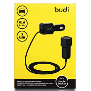 Адаптер Автомобильный budi M8J066 3USB/5V/5.5A (black)