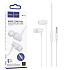 Проводные наушники с микрофоном внутриканальные Hoco M112 Jack 3,5  (white)