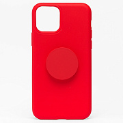 Чехол-накладка - SC161 с попсокетом для "Apple iPhone 11 Pro" (red) ..