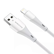 Кабель USB - Apple lightning Borofone BX60  100см 2,4A  (white)