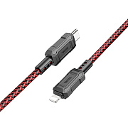 Кабель Type-C - Apple lightning Hoco X94 Leader PD 20W 100см 3A  (red)