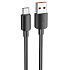 Кабель USB - Type-C Hoco X96 100W 25см 6A  (black)