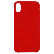 Чехол-накладка - Alcantara для "Apple iPhone XS Max" (red)