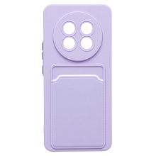 Чехол-накладка - SC337 с картхолдером для "Realme 13 Pro 5G Global" (light violet) (237014)