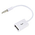 Кабель OTG - jack 3,5 Glossar Glossar 5W 10см 1A  (white)
