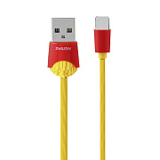 Кабель USB - Type-C Remax RC-114a Chips  100см 2,4A  (yellow)