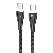 Кабель Type-C - Type-C Borofone BX100 Advantage 60W 100см 3A  (black)
