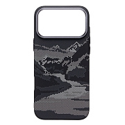 Чехол-накладка - MosBros (PC) для "Apple iPhone 17 Pro Max" (LF40) (black/gray) (242756)