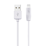 Кабель USB - Apple lightning Hoco X1 Rapid 12W 300см 2,4A  (white)