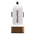 Адаптер Автомобильный Awei C-200 2USB/5V/2.4A (white/gold)