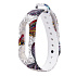 Ремешок - WB13 Xiaomi Mi Band 2 силикон на кнопке (04) (регулируемый) (white)