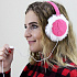 Проводные наушники с микрофоном полноразмерные Earmuffs EMS-04 Jack 3,5  (pink)