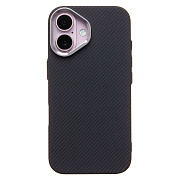 Чехол-накладка Luxo Creative PC  для "Apple iPhone 16" (123) (black)