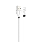 Кабель USB - micro USB Hoco X27 Excellent 12W 120см 2,4A  (white)