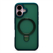 Чехол-накладка - SM088 SafeMag  для "Apple iPhone 16" (dark green) (236512)