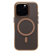 Чехол-накладка - SM038 SafeMag для "Apple iPhone 16 Pro" (gold/matte transparent) (238598)
