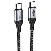 Кабель Type-C - Type-C Hoco X102 PD 60W 100см 3A  (black)
