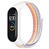 Ремешок - WB09 Xiaomi Mi Band 5/Mi Band 6 текстиль липучка (регулируемый) (rainbow)