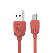 Кабель USB - micro USB Celebrat SKY-2M  100см 2,4A  (red)