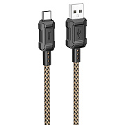 Кабель USB - Type-C Hoco X94 Leader 18W 100см 3A  (gold)