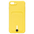 Чехол-накладка - SC304 с картхолдером для "Apple iPhone 7 Plus/iPhone 8 Plus" (yellow) (208674)