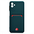 Чехол-накладка - SC315 с картхолдером для "Samsung SM-A045 Galaxy A04" (dark green) (214455)