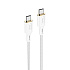 Кабель Type-C - Type-C Hoco X95 Goldentop PD 60W 100см 3A  (white)