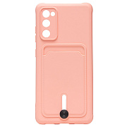 Чехол-накладка - SC304 с картхолдером для "Samsung SM-G780 Galaxy S20FE" (light pink) (208746)