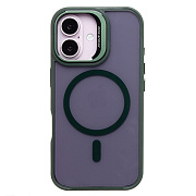 Чехол-накладка - SM026 SafeMag для "Apple iPhone 16" (dark green) (236456)