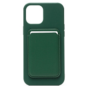Чехол-накладка - SM005 SafeMag Wallet Case для "Apple iPhone 12 Pro Max" (green)