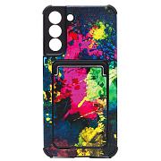 Чехол-накладка - SC284 с картхолдером для "Samsung SM-S906 Galaxy S22+" (006) (multicolor)