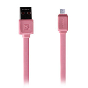 Кабель USB - micro USB Remax RC-008m Fleet speed  100см 2,1A  (pink)