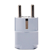 Переходник универсальный - с китайской на евро вилку - 6см (white)