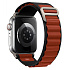 Ремешок - ApW27 Alpine Loop Apple Watch 38/40/41 mm текстиль (black/brown)