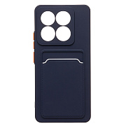 Чехол-накладка - SC337 с картхолдером для "Xiaomi 14T" (dark blue) (237290)