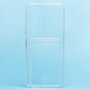 Чехол-накладка - SC276 с картхолдером для "Tecno Pova 4 Pro" (transparent)