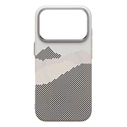 Чехол-накладка - MosBros (PC)  для "Apple iPhone 17 Pro" (LF-47) (gray/white)