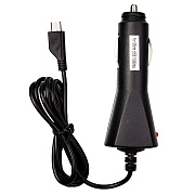 ЗУ Автомобильное Glossar micro USB (1000 mA) (black)