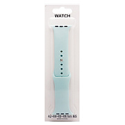 Ремешок - ApW Sport Band Apple Watch 42/44/45/49 mm силикон на кнопке (S) (light mint)