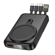 Внешний аккумулятор Hoco J135 22.5W+PD20W SafeMag 10000mAh Micro/Type-C/USB/Type-C/SafeMag (black)