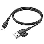 Кабель USB - Apple lightning Borofone BX91 12W 100см 2,4A  (black)